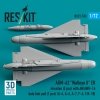 RESKIT RS72-0533 AGM-62 Walleye II ER missiles (2 pcs) with AN/AWG-16 data link pod (1 pcs) (A-4, A-6, A-7, F-4, F/A-18) (3D Printed) (1/72)